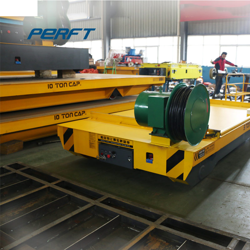 Large load 90 degree turning electric rail turnplate